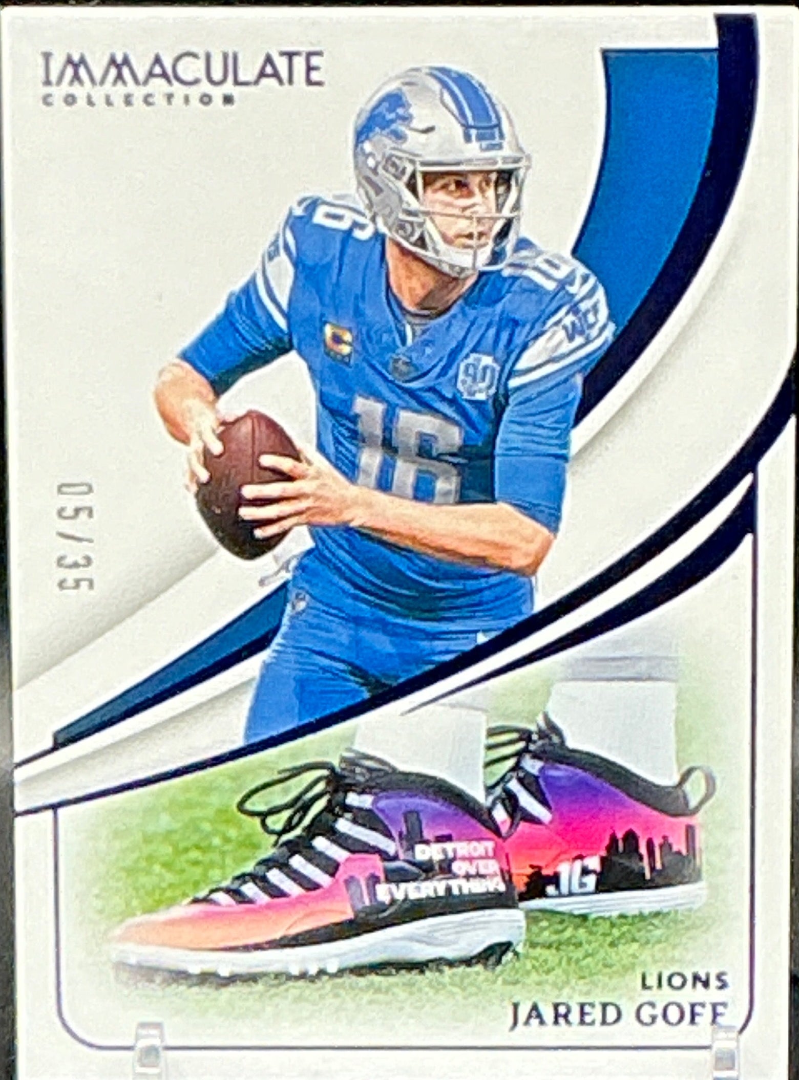 2024 immaculate Collection Jared Goff "Detroit Over Everything" 05/35
