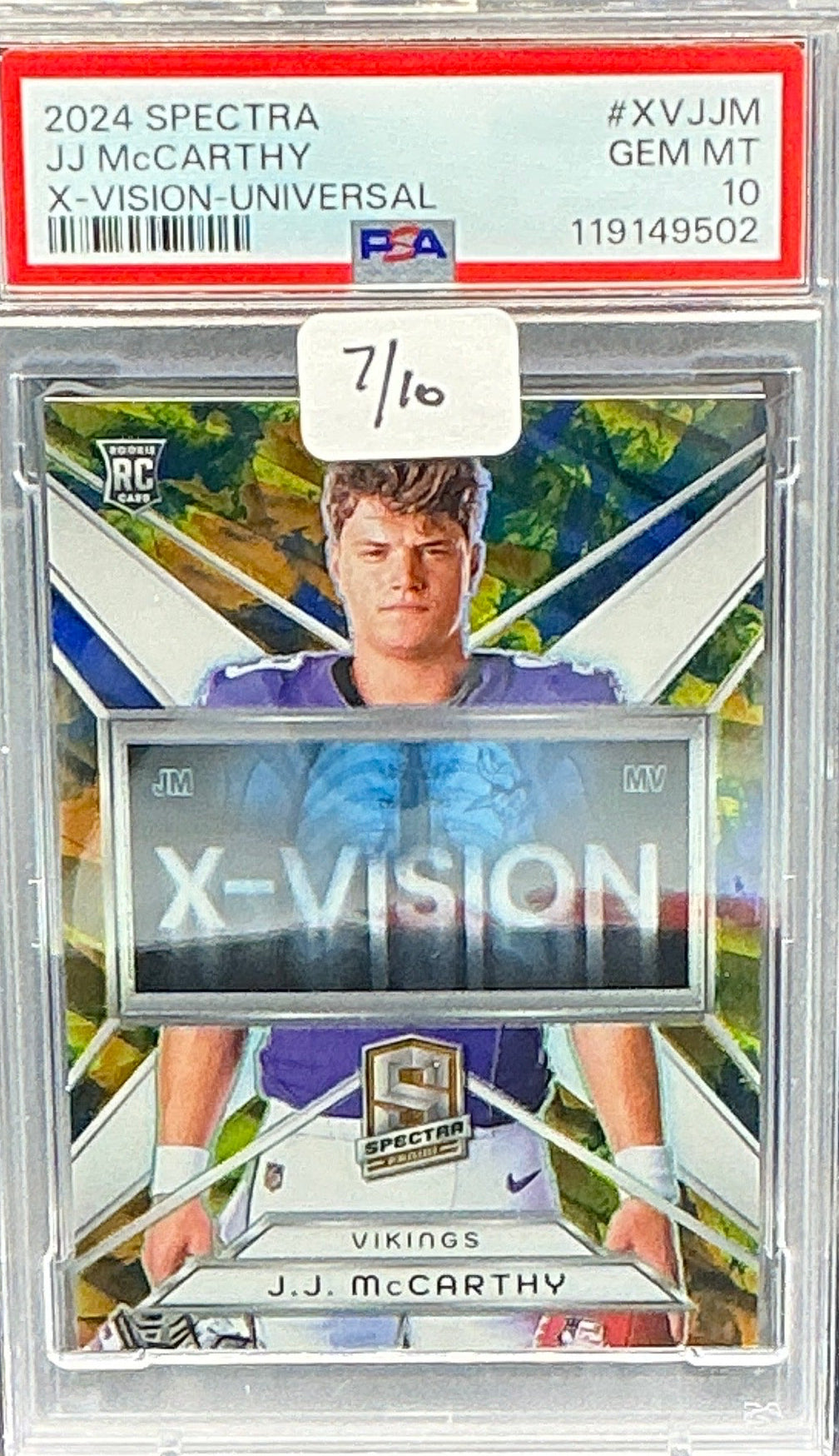 2024 Spectra JJ McCarthy RC 7/10