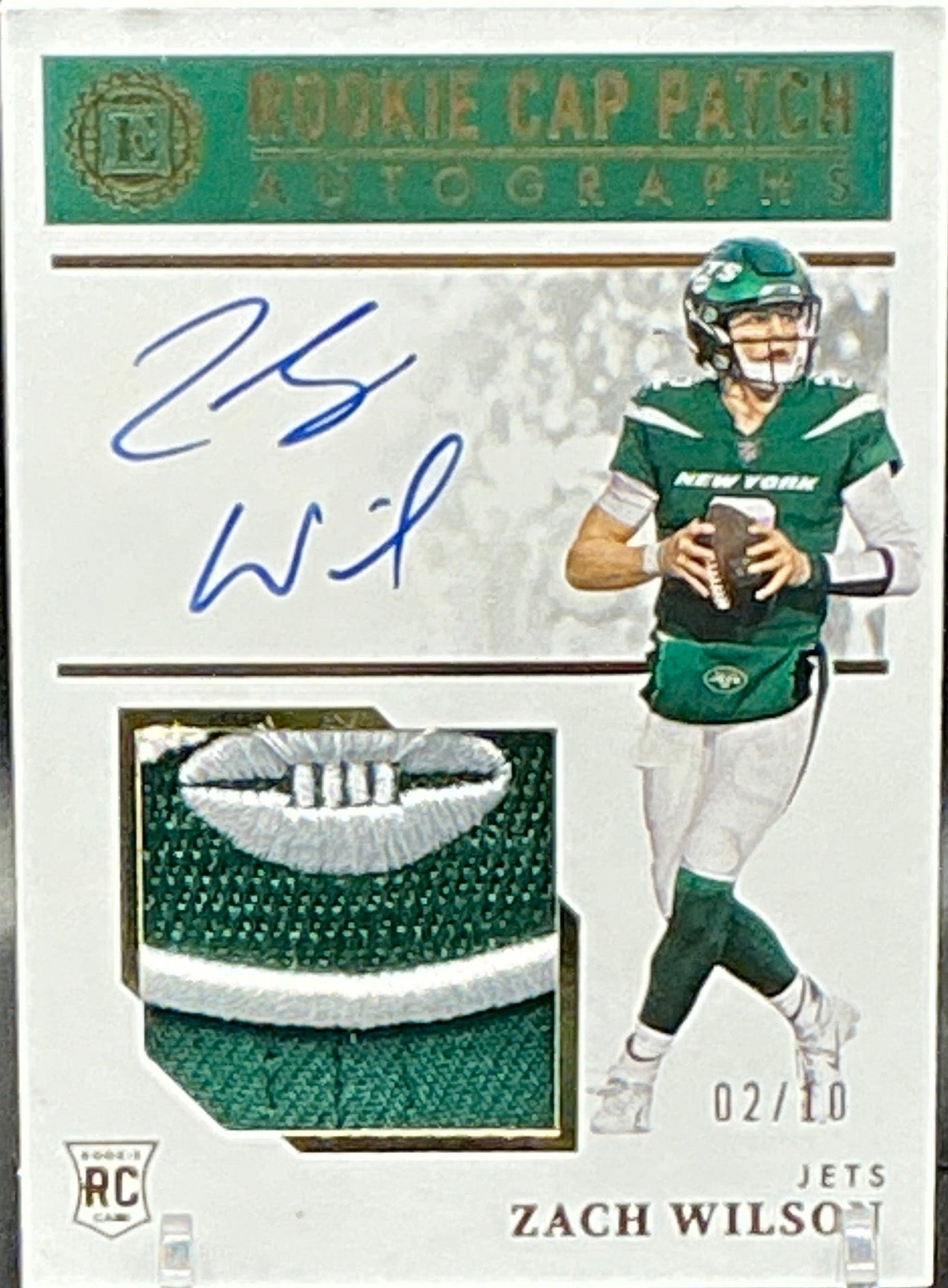 2021 Encased Zach Wilson RPA 02/10
