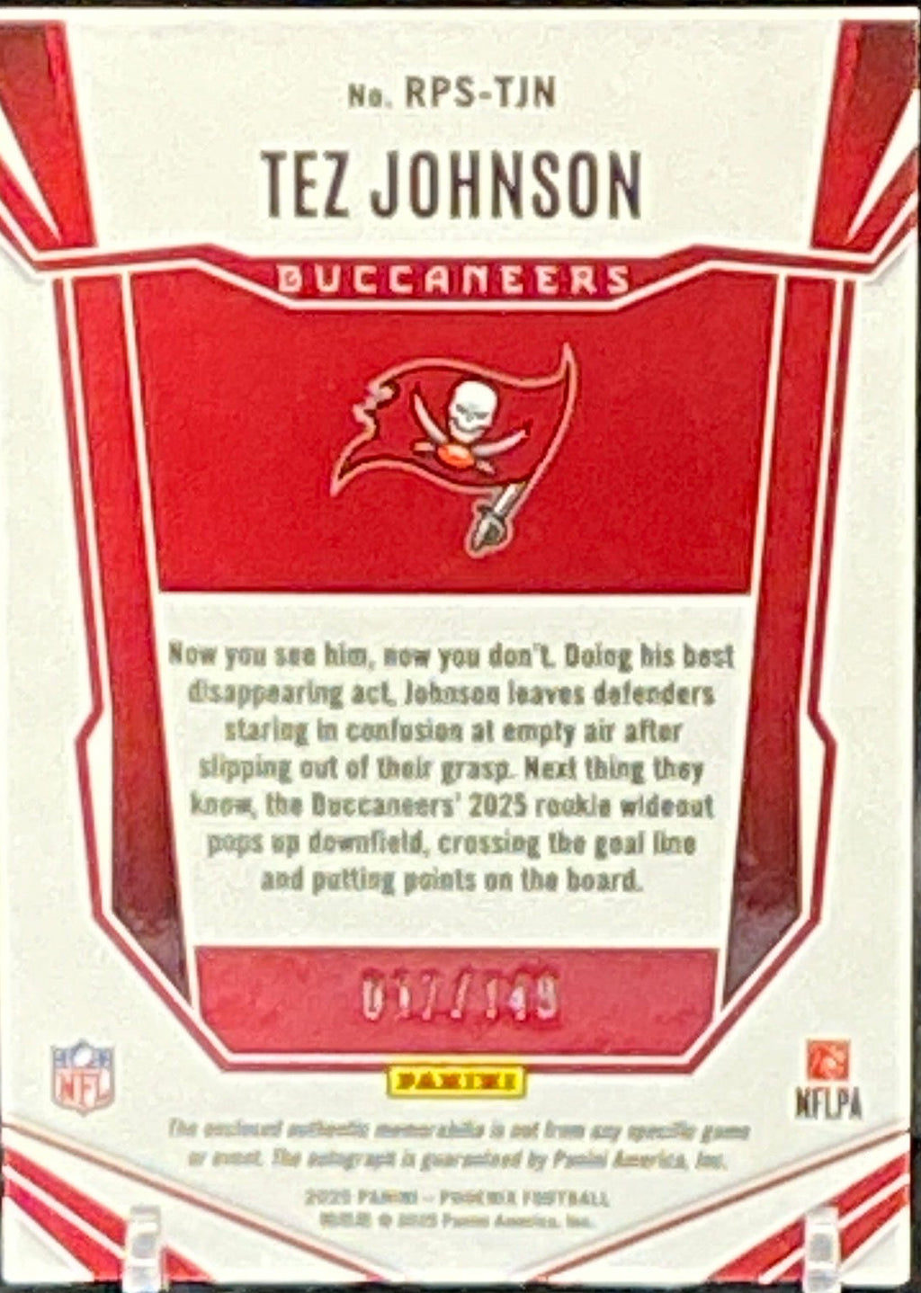 2025 Phoenix Tez Johnson RPA 017/149