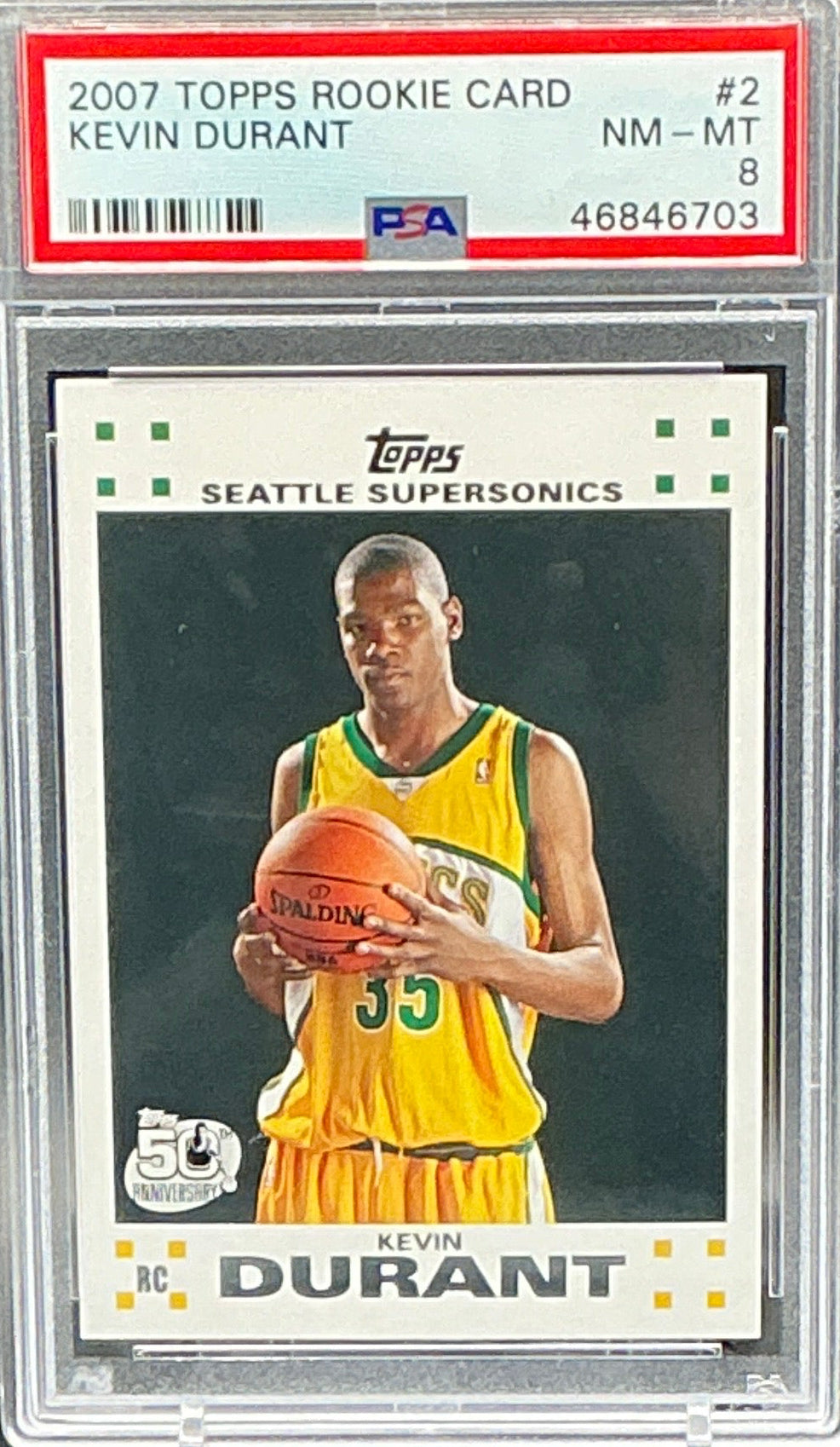 2007 Topps Rookie Card Kevin Durant