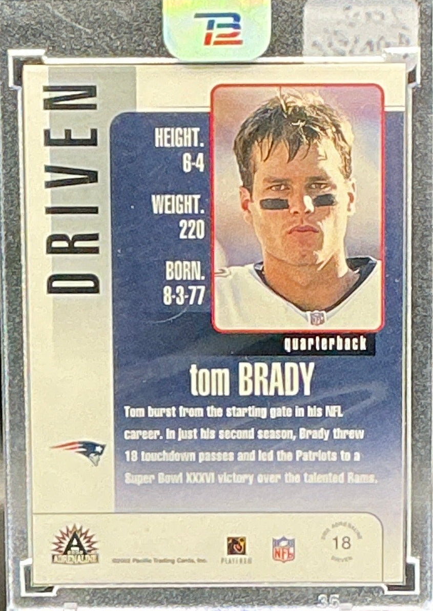 2002 Adrenaline Tom Brady Banger SP