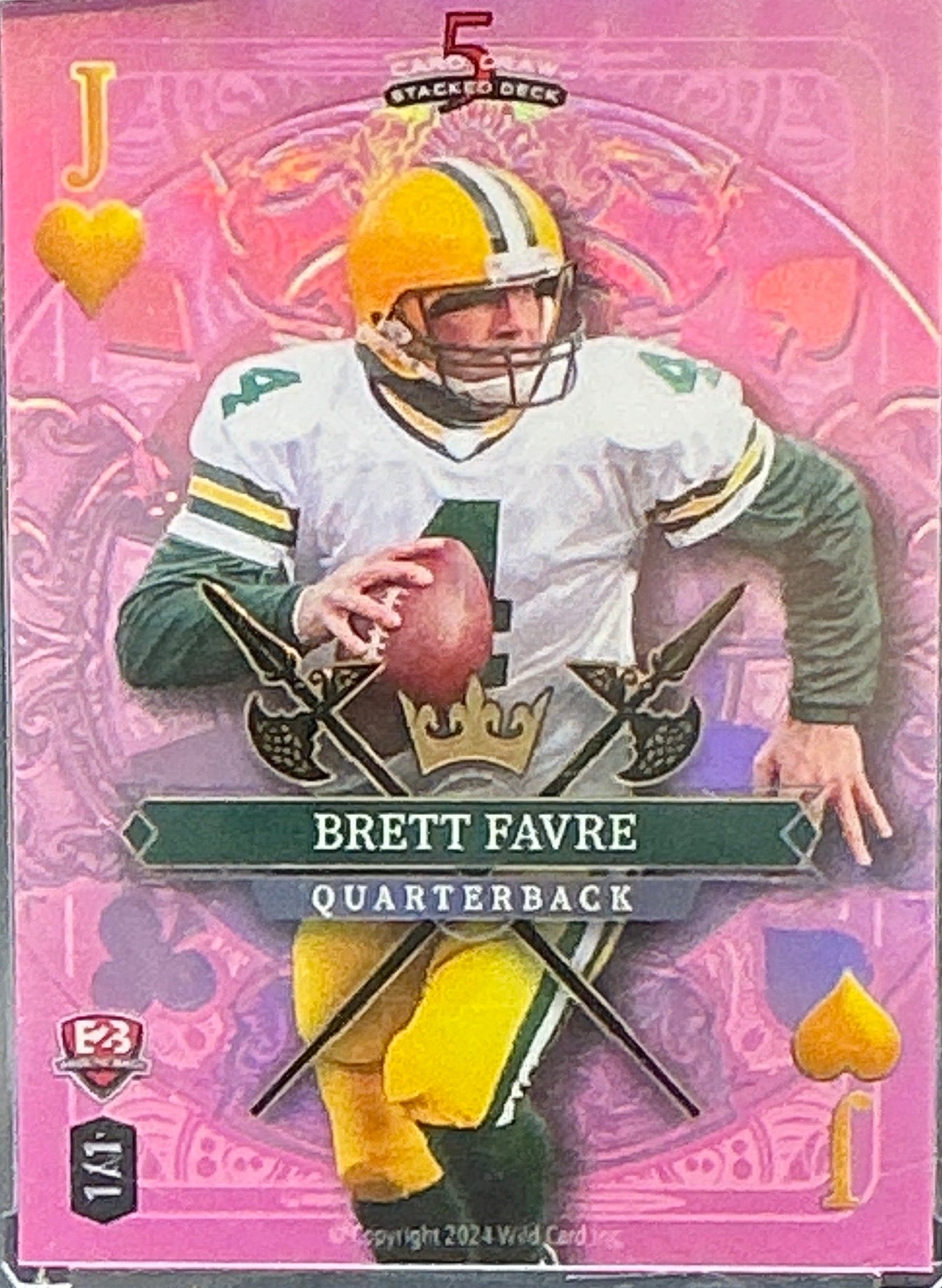 2024 Wild Card Brett Favre, Drew Brees 1/1 Flip