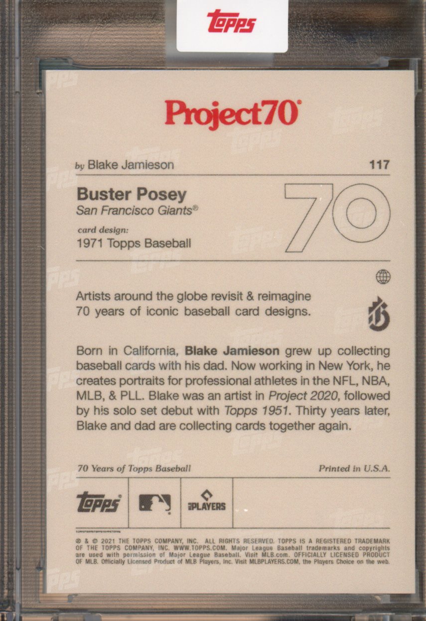 2021 Topps Project 70 Buster Posey Blake Jamieson 117