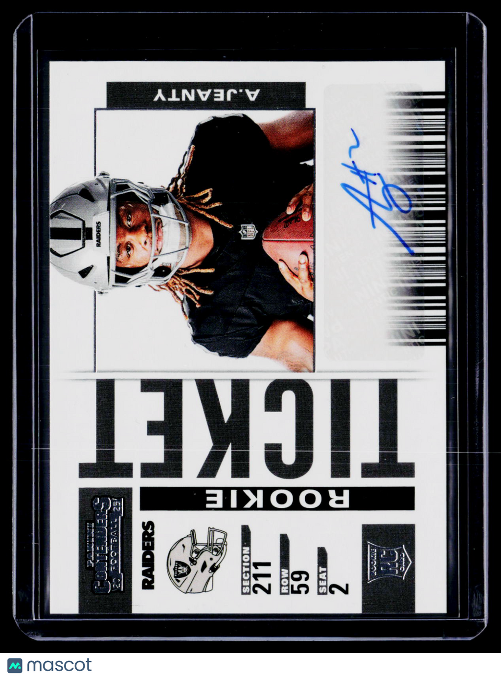 2025 Select Contenders Ashton Jeanty Rookie Variation Auto RC