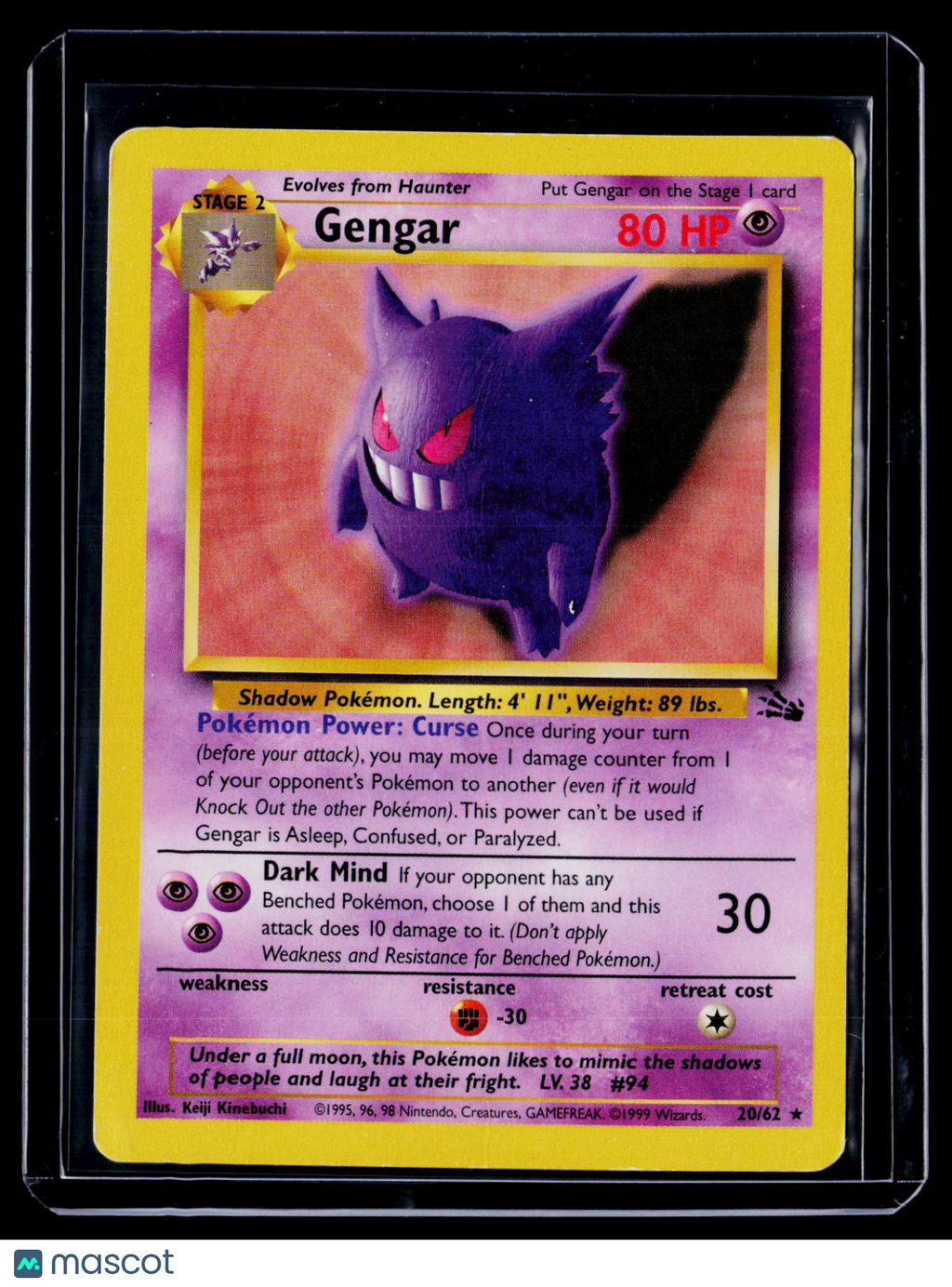 Pokemon Gengar 20 62