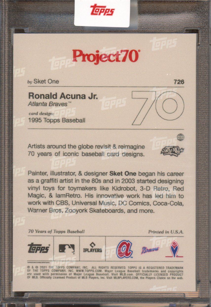 2021 Topps Project 70 Ronald Acuna Jr. Sket One 726