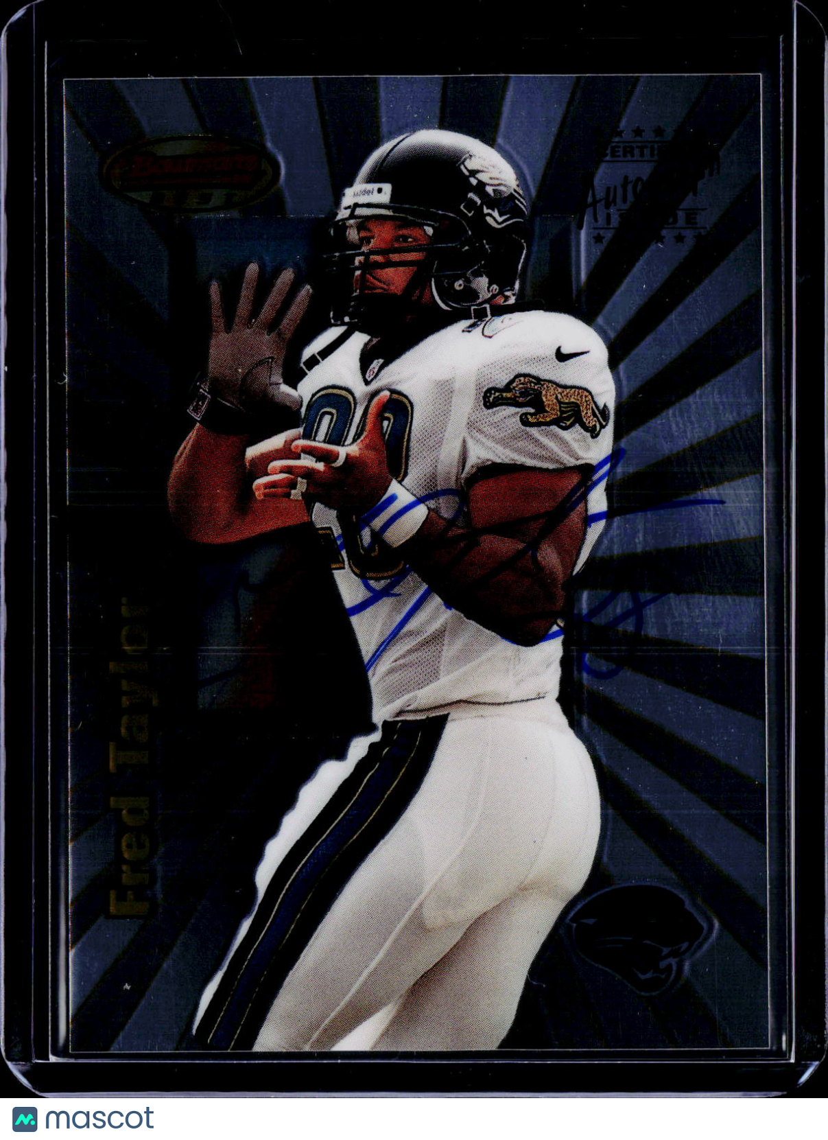 1998 Bowman's Best Fred Taylor Certified Autograph Auto