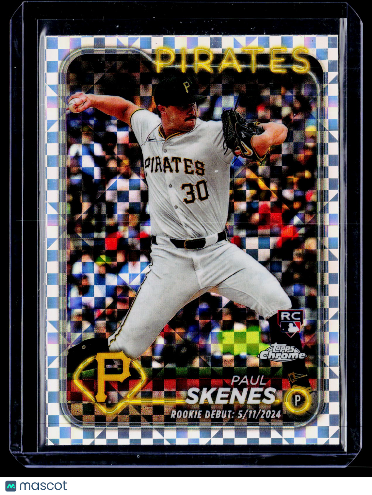 2024 Topps Chrome Update Paul Skenes Rookie X-Fractor RC