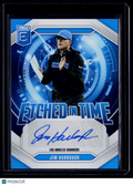 2025 Donruss Elite Jim Harbaugh Etched In Time Auto 107/149