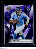 2025 Topps Chrome Black Cam Ward Rookie Purple Mini Diamond 31/75 RC
