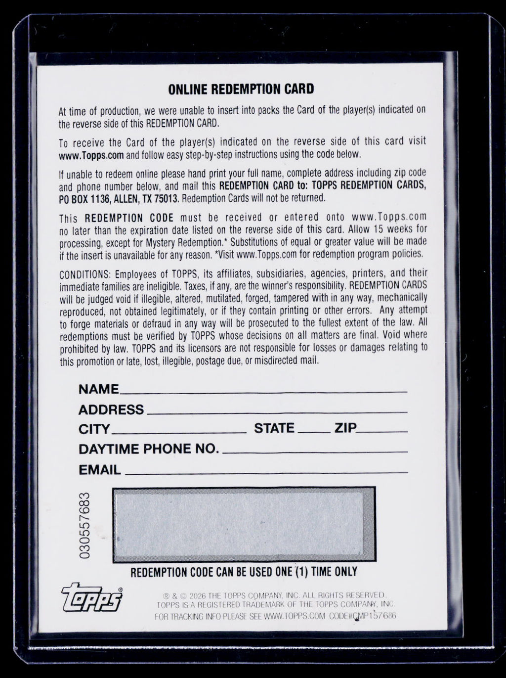 2025-26 Bowman Ace Bailey Rookie Green Reptilian Redemption Auto RC