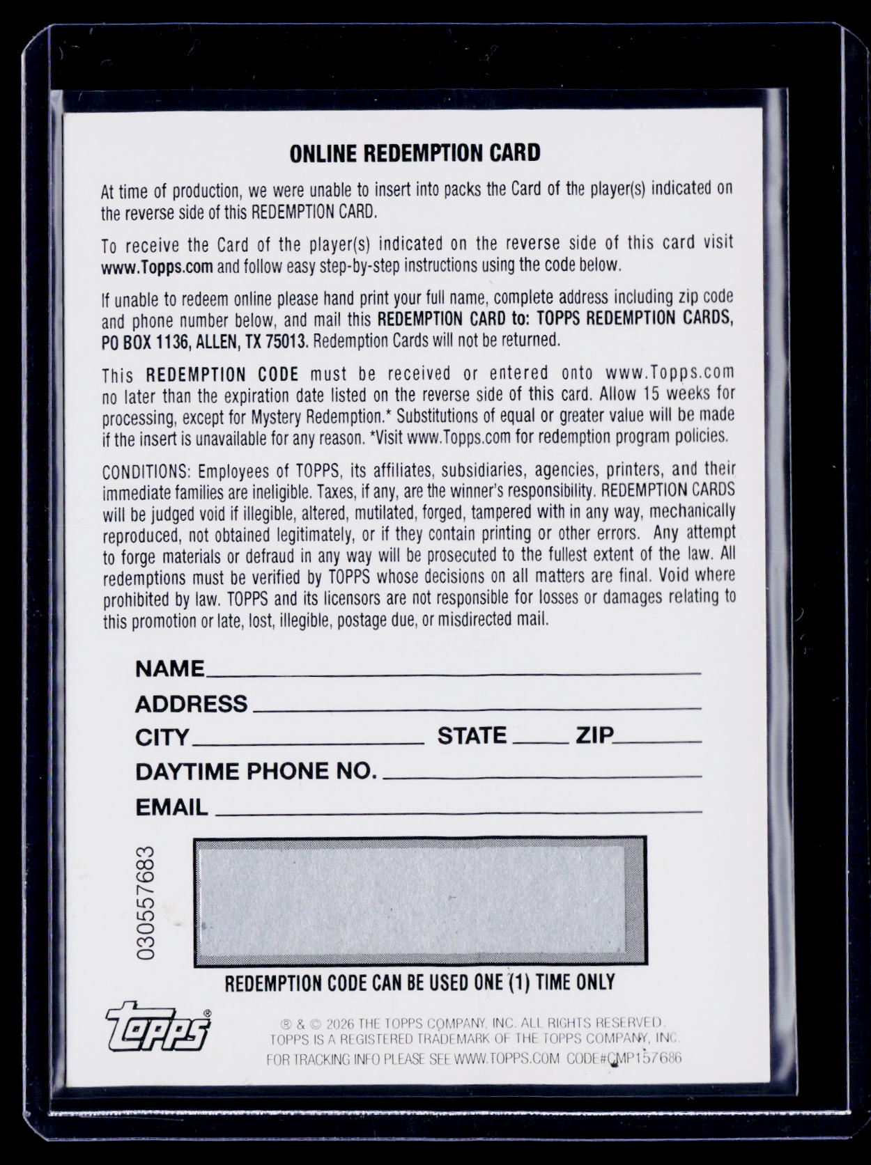 2025-26 Bowman Ace Bailey Rookie Green Reptilian Redemption Auto RC