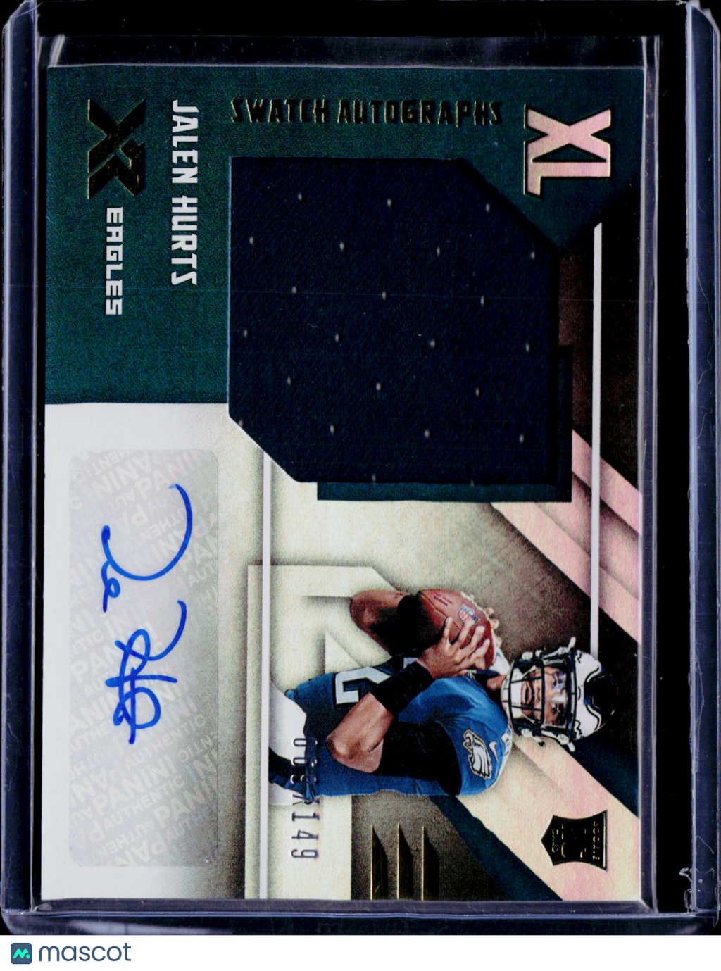 2020 Panini XR Jalen Hurts Rookie Swatch Autographs /149