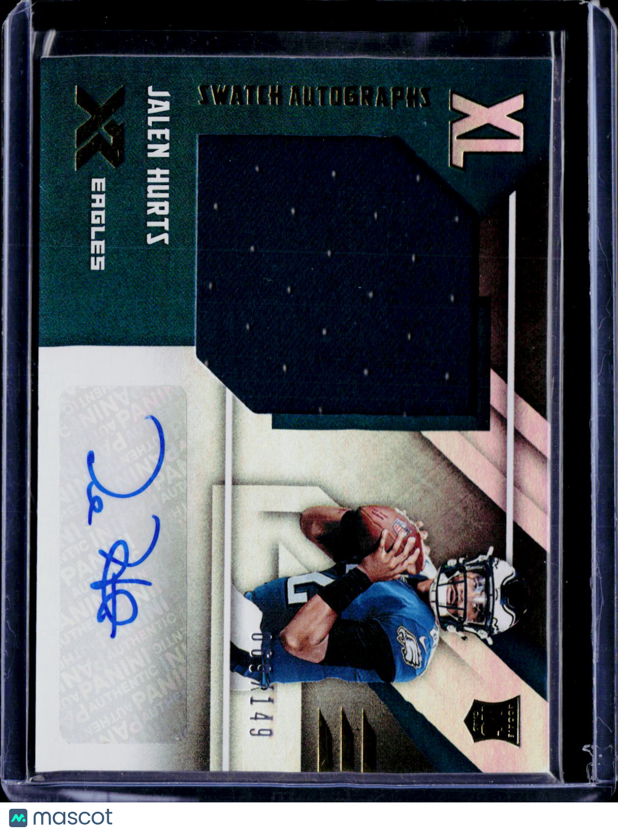 2020 Panini XR Jalen Hurts Rookie Swatch Autographs /149