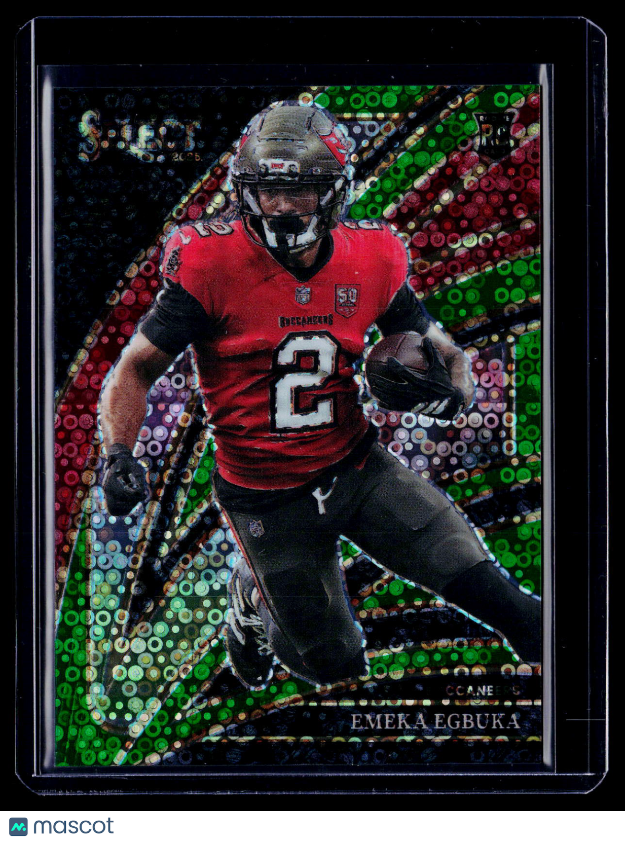 2025 Panini Select Emeka Egbuka Rookie Green Disco 2/5 RC