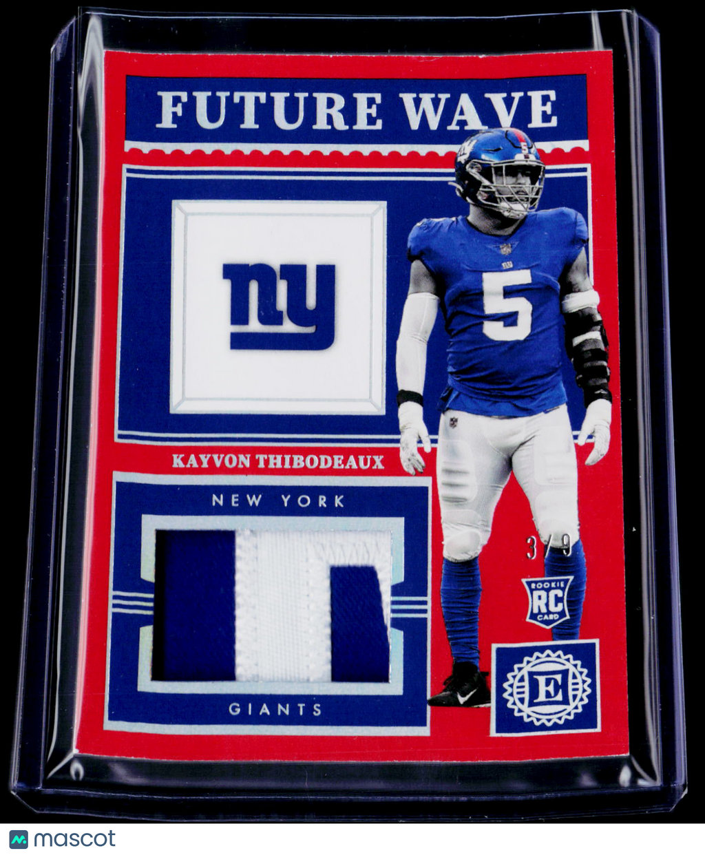 2023 Encased Kayvon Thibodeaux Rookie Red Future Wave Patch 3/9 RC
