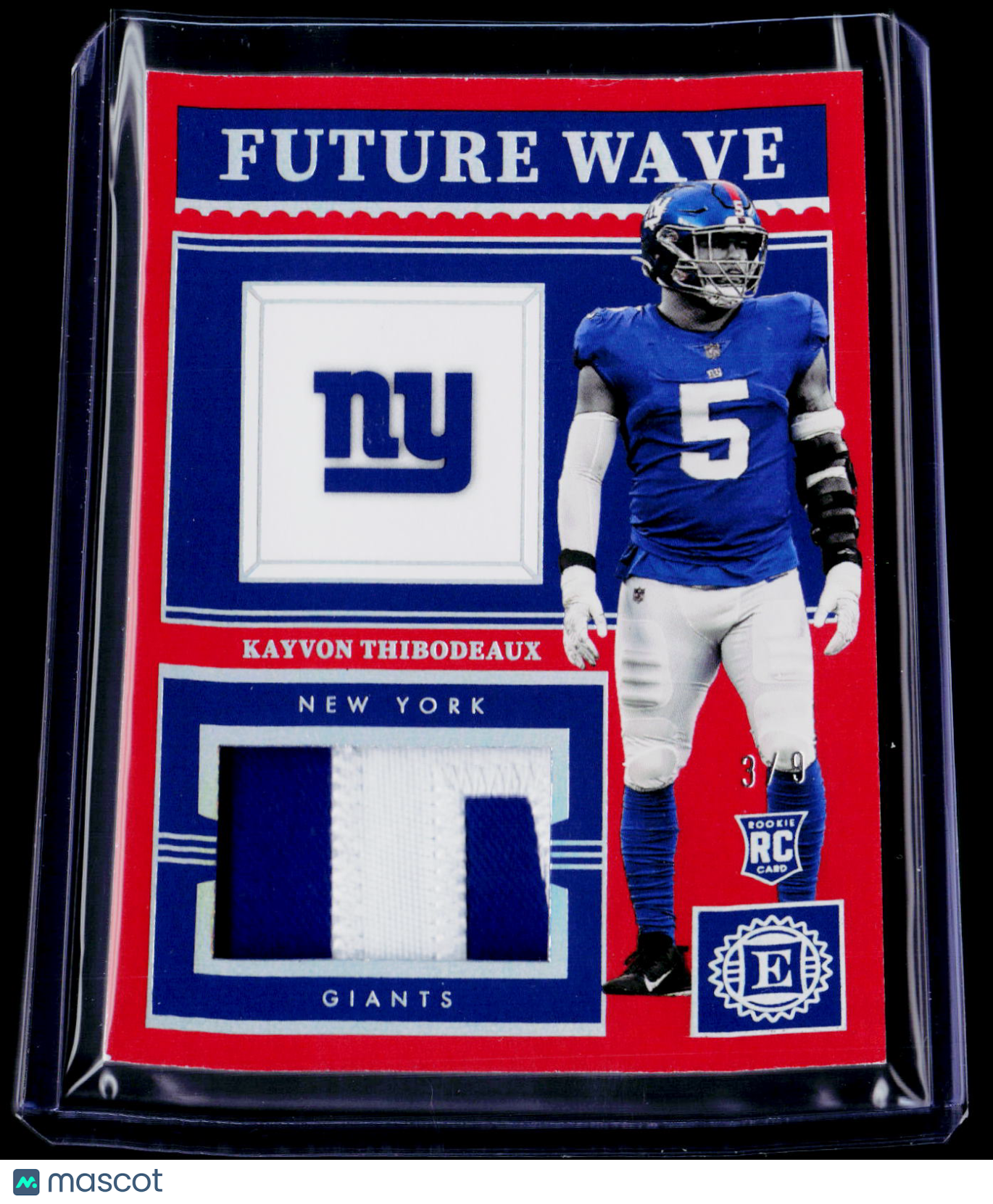 2023 Encased Kayvon Thibodeaux Rookie Red Future Wave Patch 3/9 RC