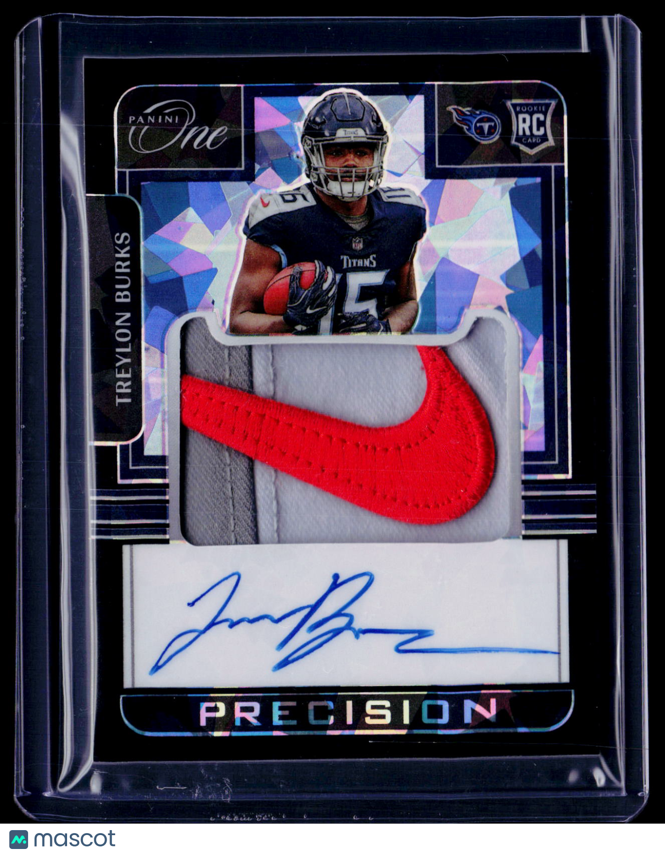 2022 Panini One Treylon Burks Rookie Patch Auto RPA 2/5 Nike RC