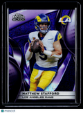 2025 Topps Chrome Black Matthew Stafford Purple Mini Diamond 68/75