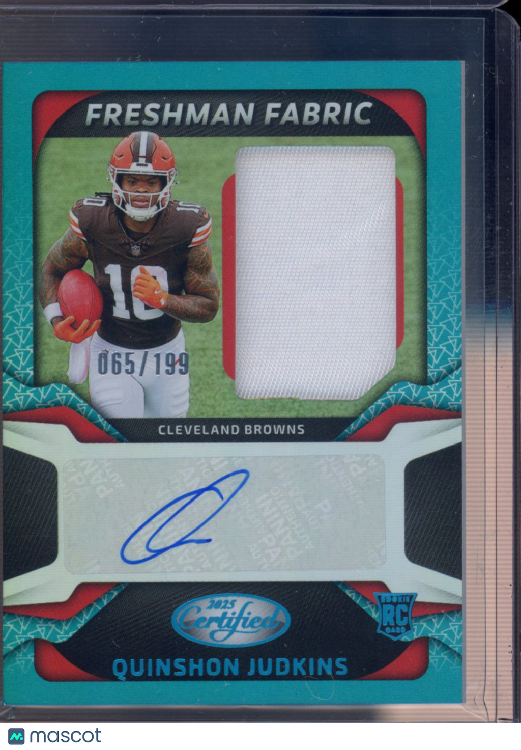 2025 Certified Quinshon Judkins Freshman Fabric 065/199 RC