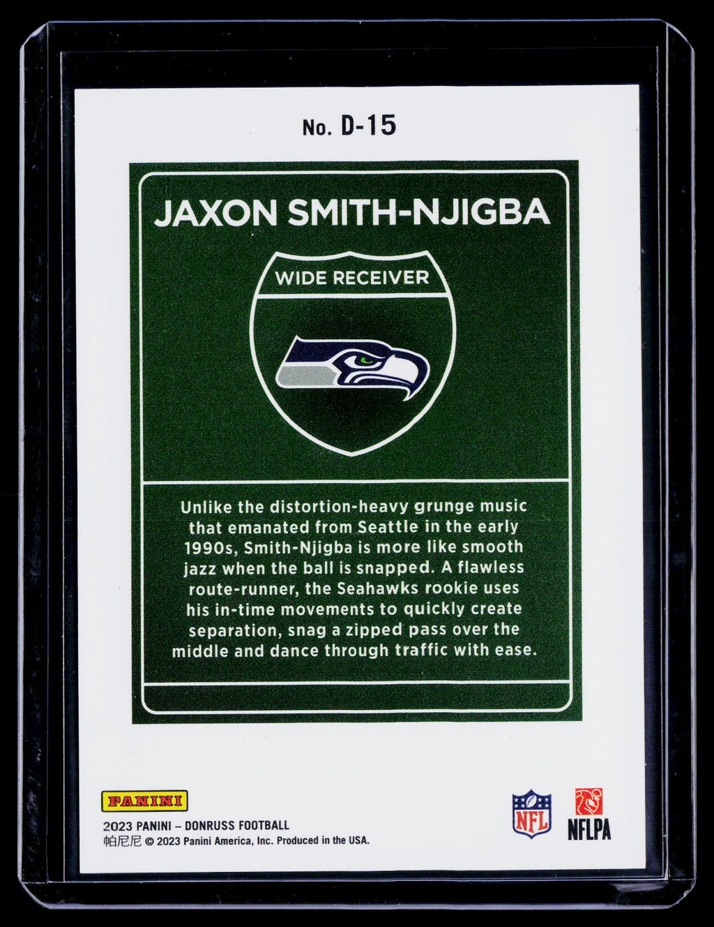 2023 Donruss Jaxon Smith-Njigba Rookie Downtown RC
