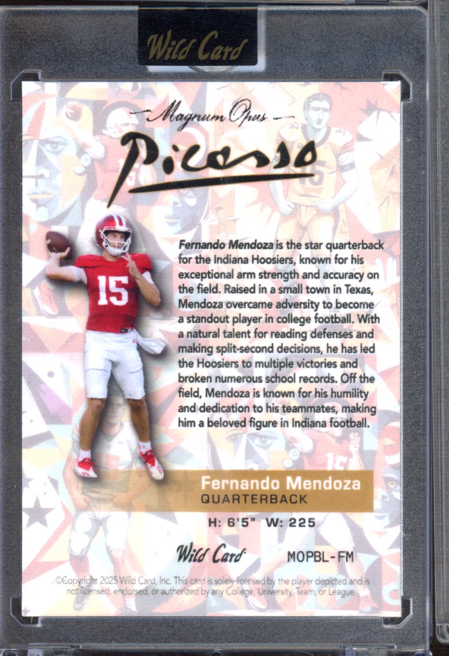 2025 Wild Card Fernando Mendoza Picaso 1/1