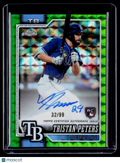 2026 Topps Chrome Tristan Peters Rookie Green Geometric Auto 32/99 RC