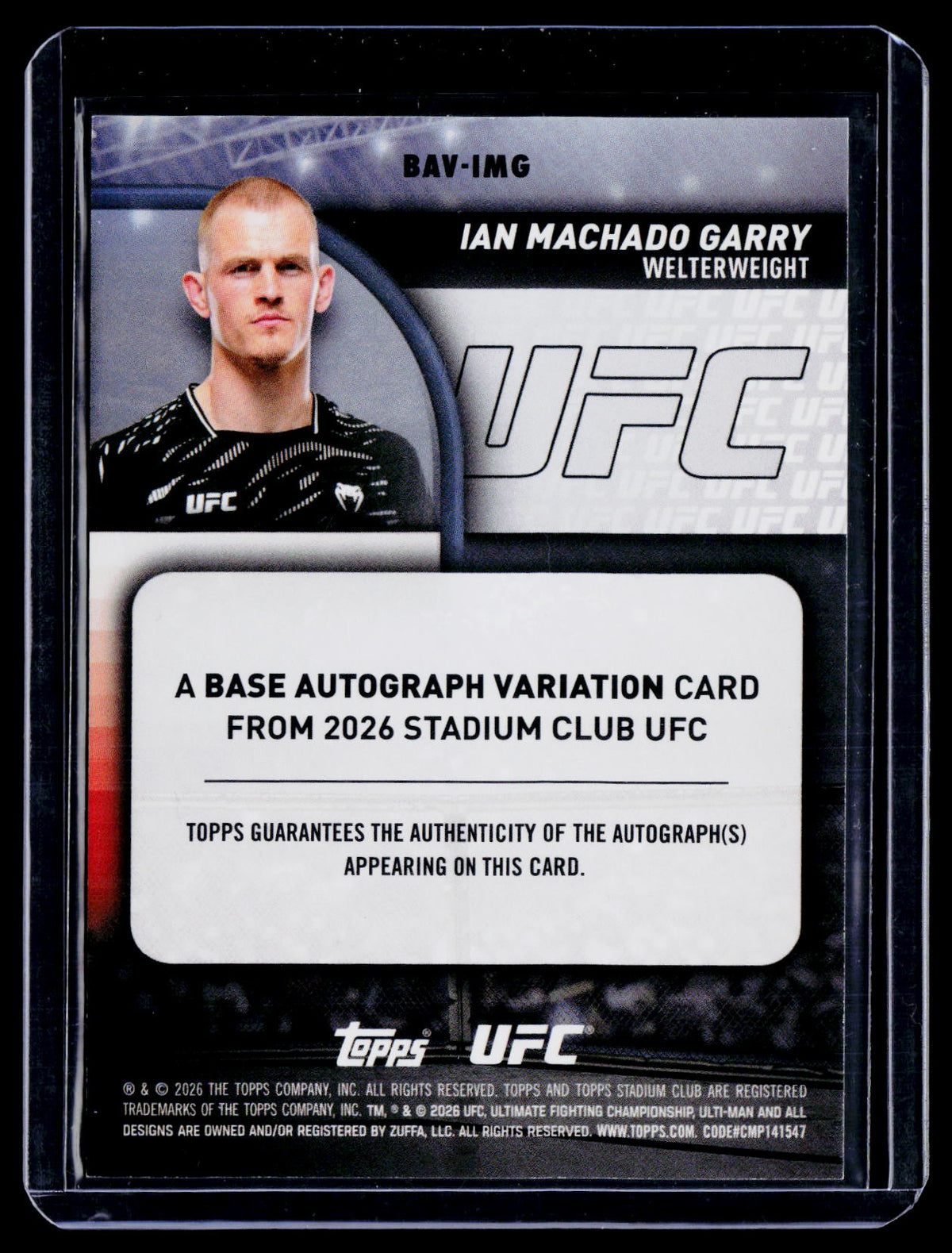 2025 Topps Stadium Club Ian Machado Garry Auto