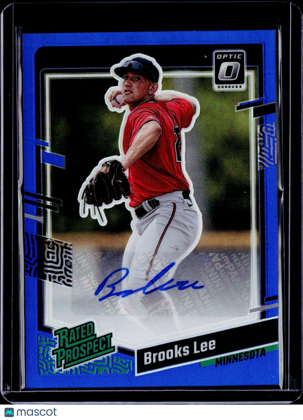 2023 Donruss Optic Brooks Lee Blue Auto 34/75