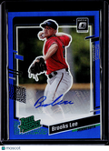 2023 Donruss Optic Brooks Lee Blue Auto 34/75