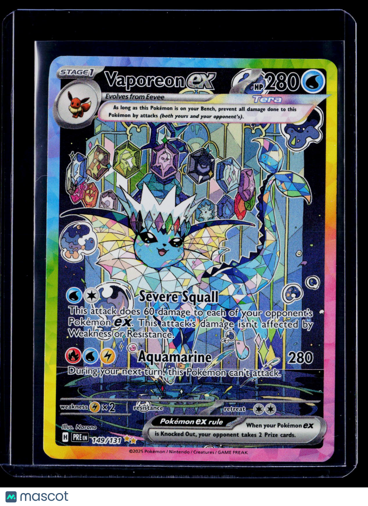 Vaporeon Ex Prismatic Evolutions