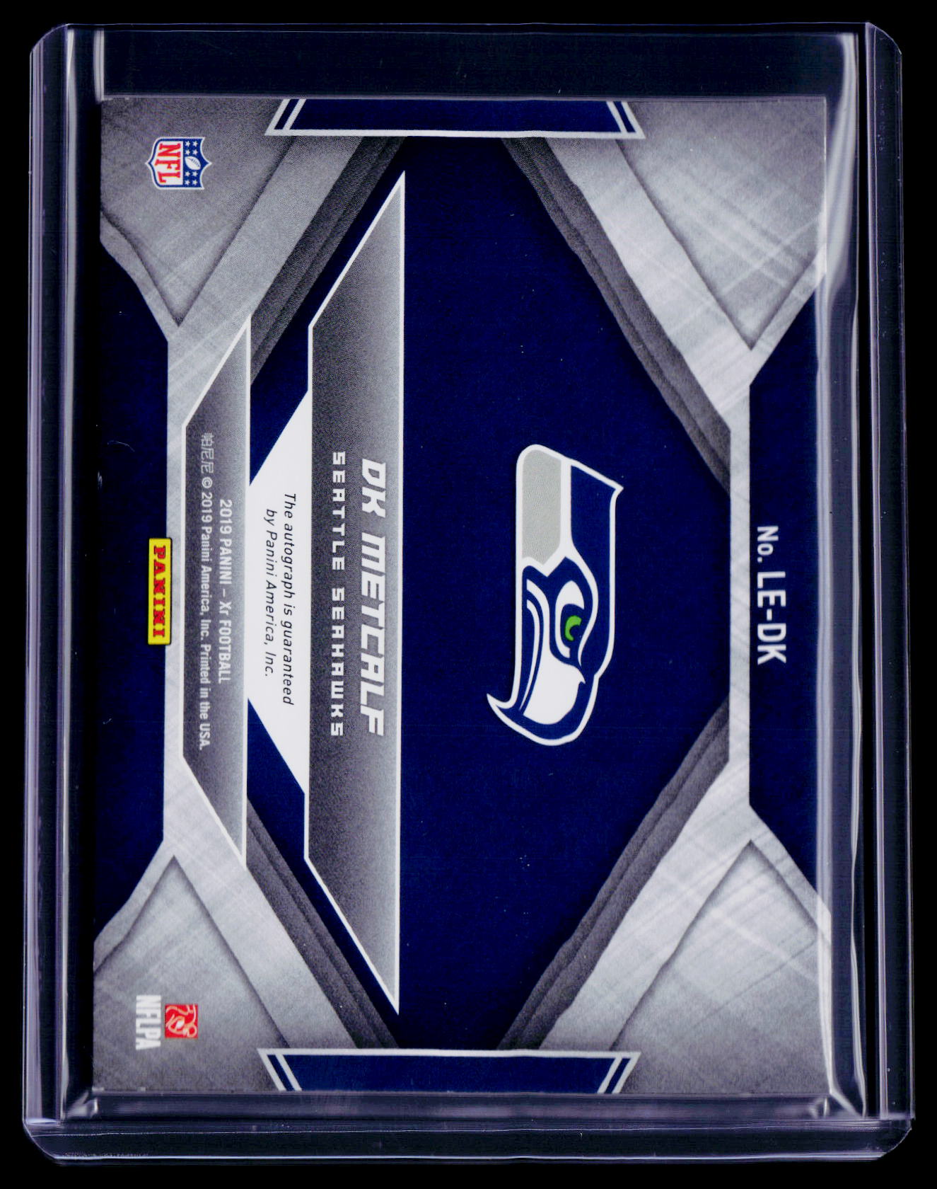 2019 Panini Xr DK Metcalf Rookie Auto 19/99 RC