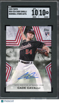 2023 Topps Cade Cavalli Rookie Auto SGC 10 Auto 10