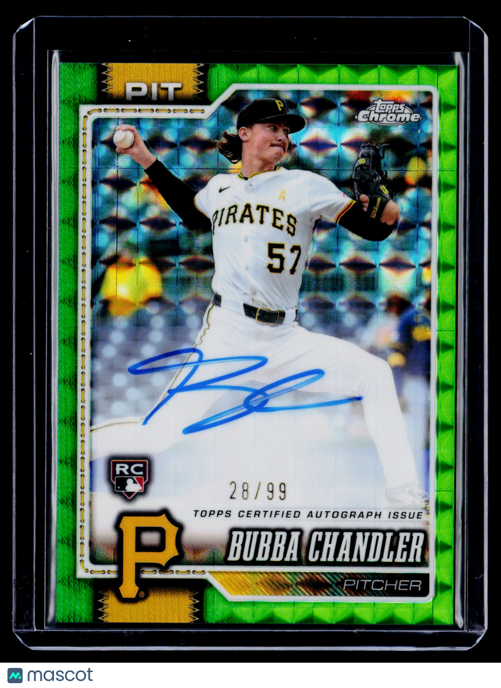 2026 Topps Chrome Bubba Chandler Rookie Green Geometric Auto 28/99 RC