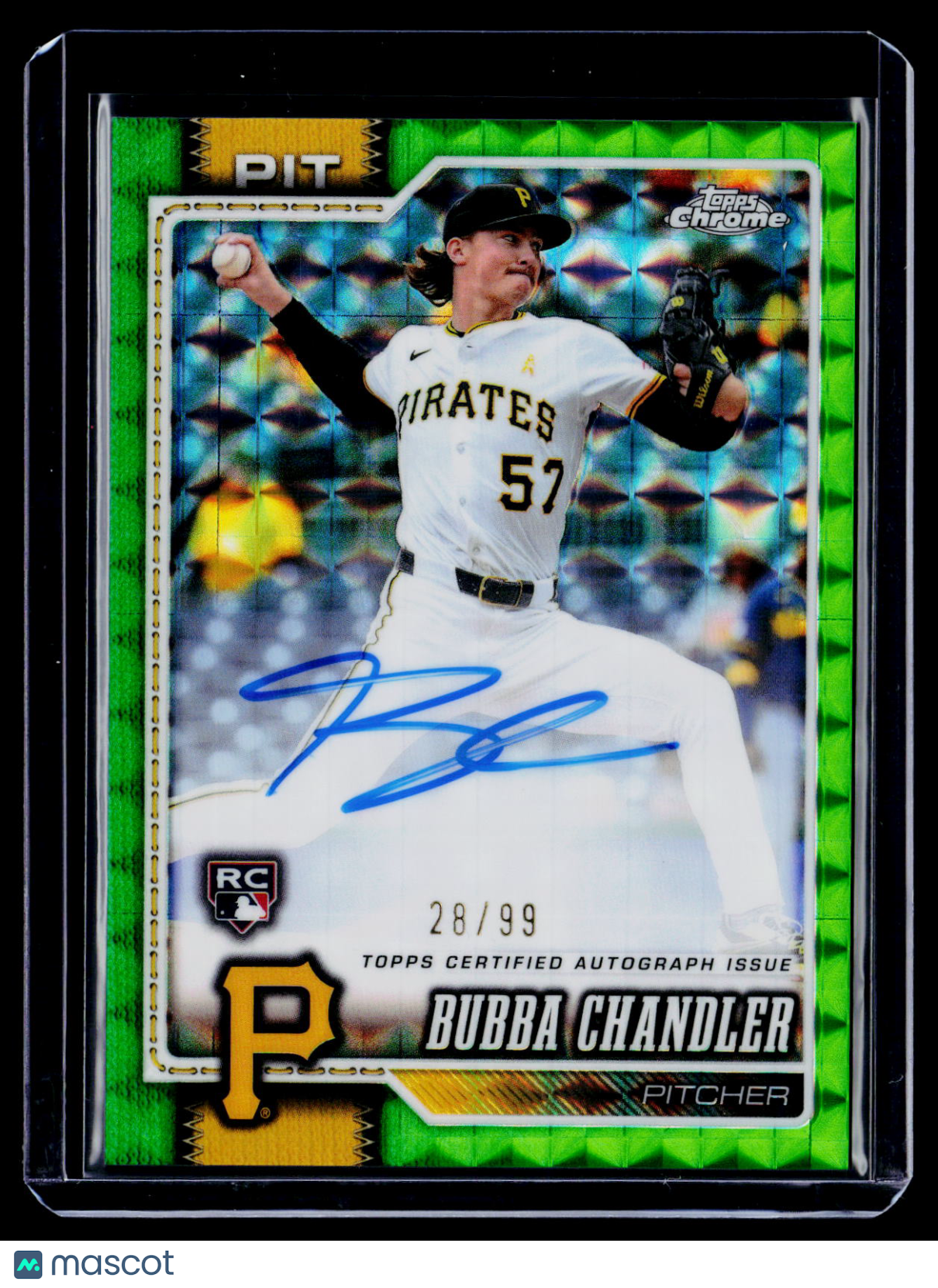 2026 Topps Chrome Bubba Chandler Rookie Green Geometric Auto 28/99 RC