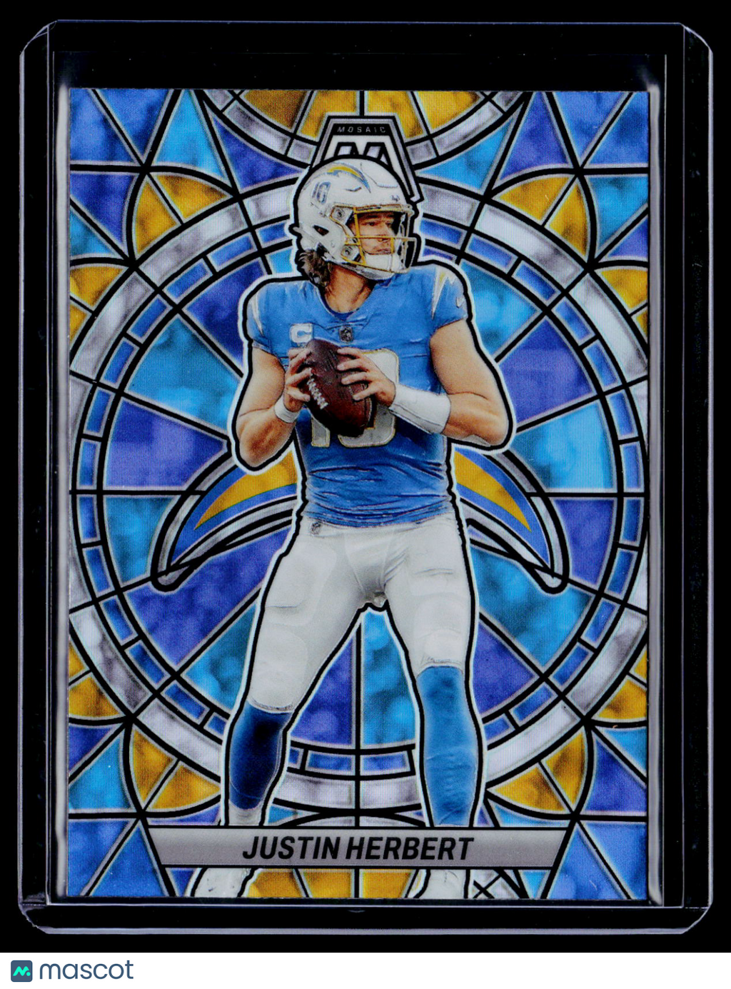 2023 Mosaic Justin Herbert Stained Glass Case Hit