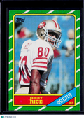 1986 Topps Jerry Rice Rookie Card