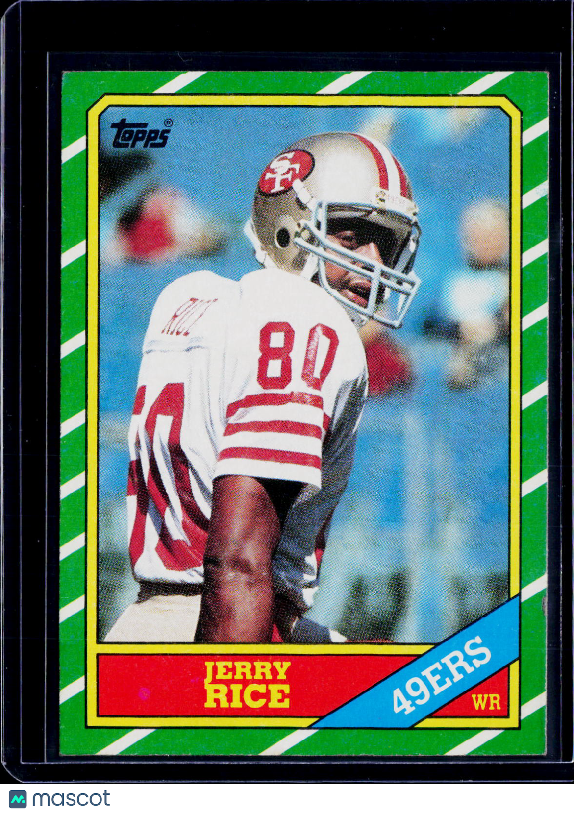 1986 Topps Jerry Rice Rookie Card