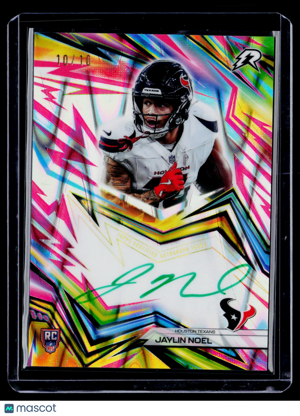 2025 Topps Resurgence Jaylin Noel Rookie Pink Power Surge Auto 10/10 RC