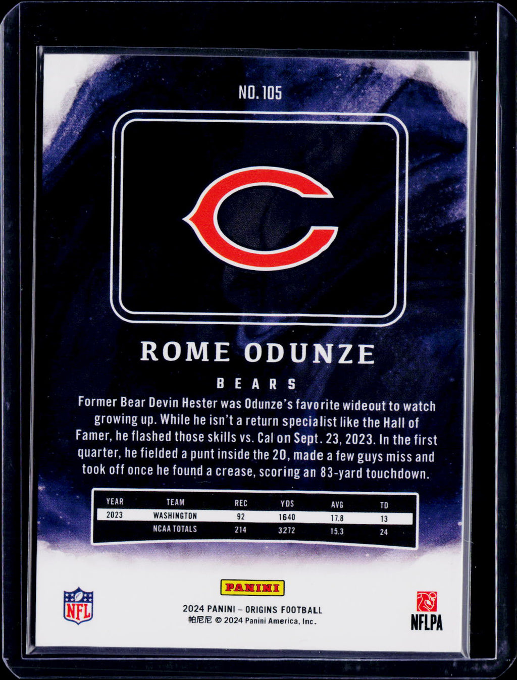 2024 Origins Rome Odunze Yellow 03/25 RC