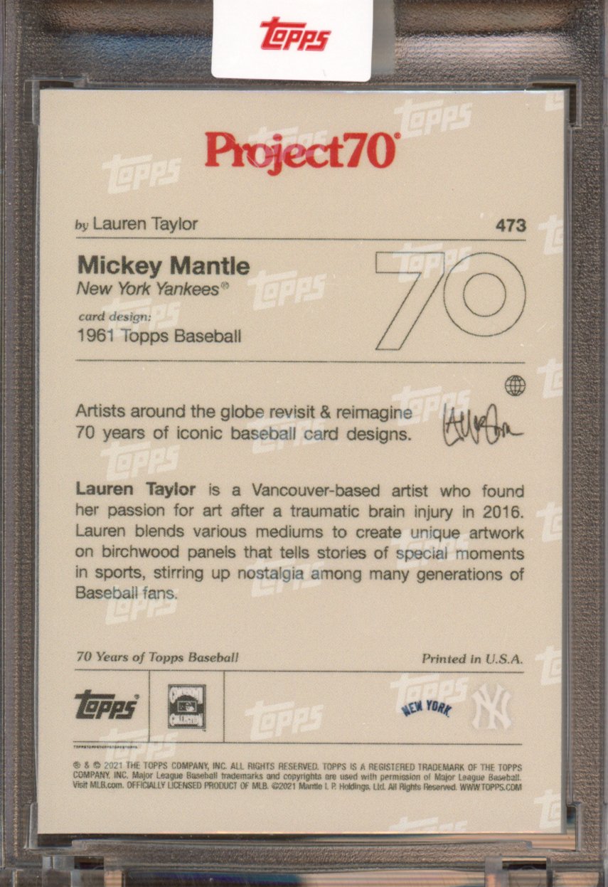 2021 Topps Project 70 Mickey Mantle Lauren Taylor 473