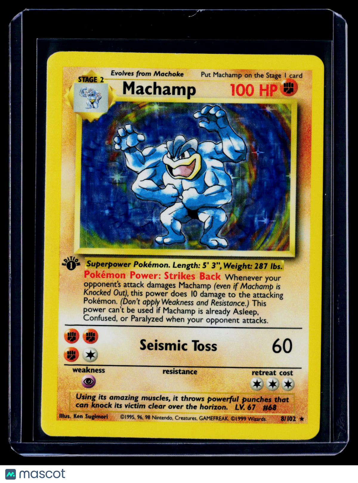 Pokemon Machamp 1st Edition 8 102