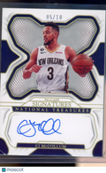 2022-23 Panini National Treasures CJ McCollum Signatures Gold 5/10