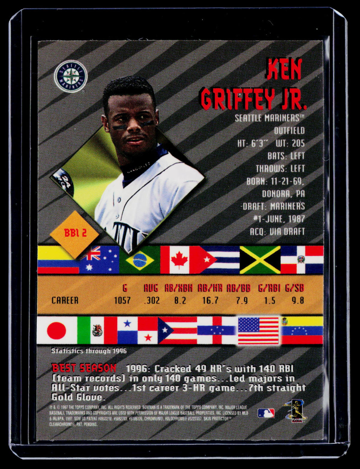 1997 Bowman's Best Ken Griffey Jr. International
