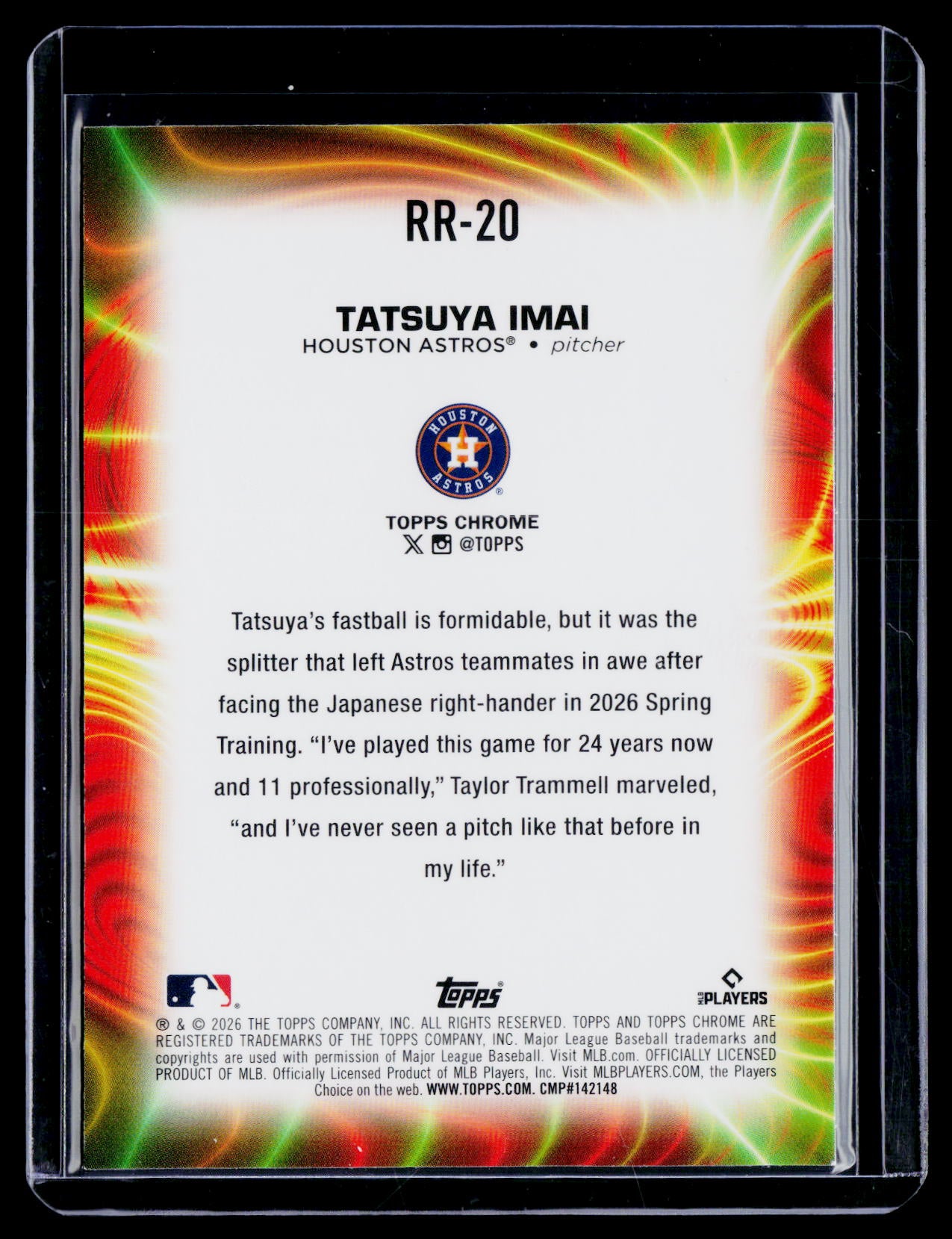 2026 Topps Chrome Tatsuya Imai Radiating Rookies RC
