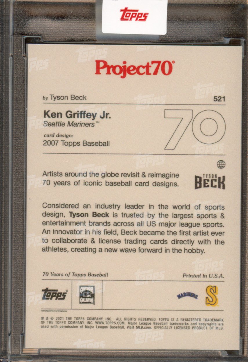 2021 Topps Project 70 Ken Griffey Jr. Tyson Beck 521