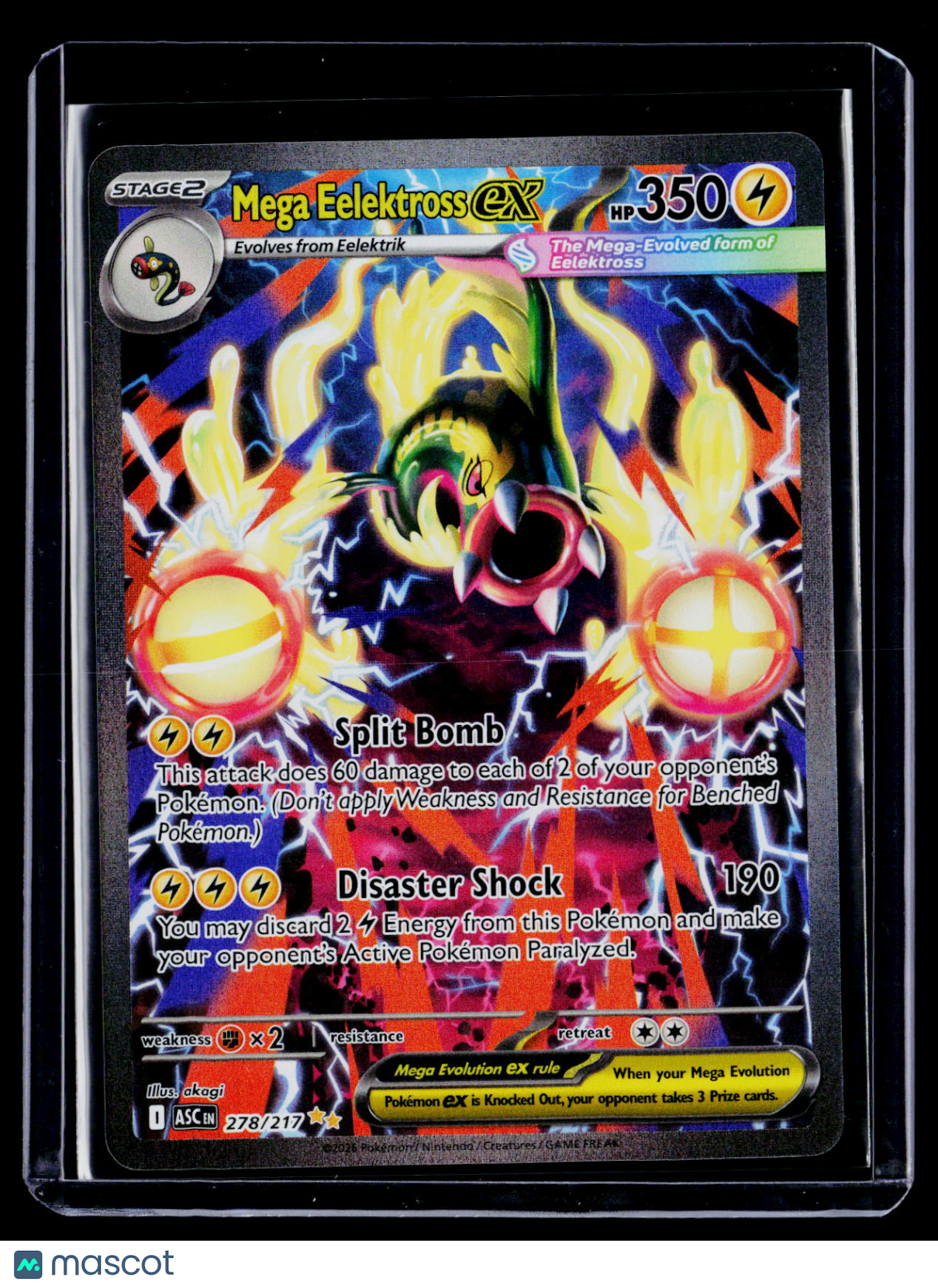 Pokemon Mega Felektross ex 278 217