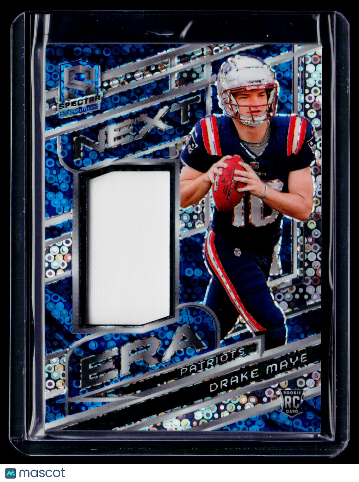 2024 Spectra Drake Maye Rookie Neon Blue Next Era Patch 46/60 RC