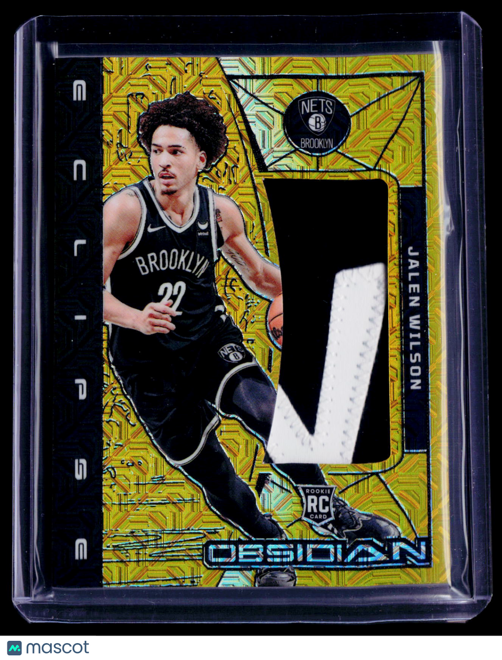 2023-24 Obsidian Jalen Wilson Rookie Gold Flood Patch 8/10 RC